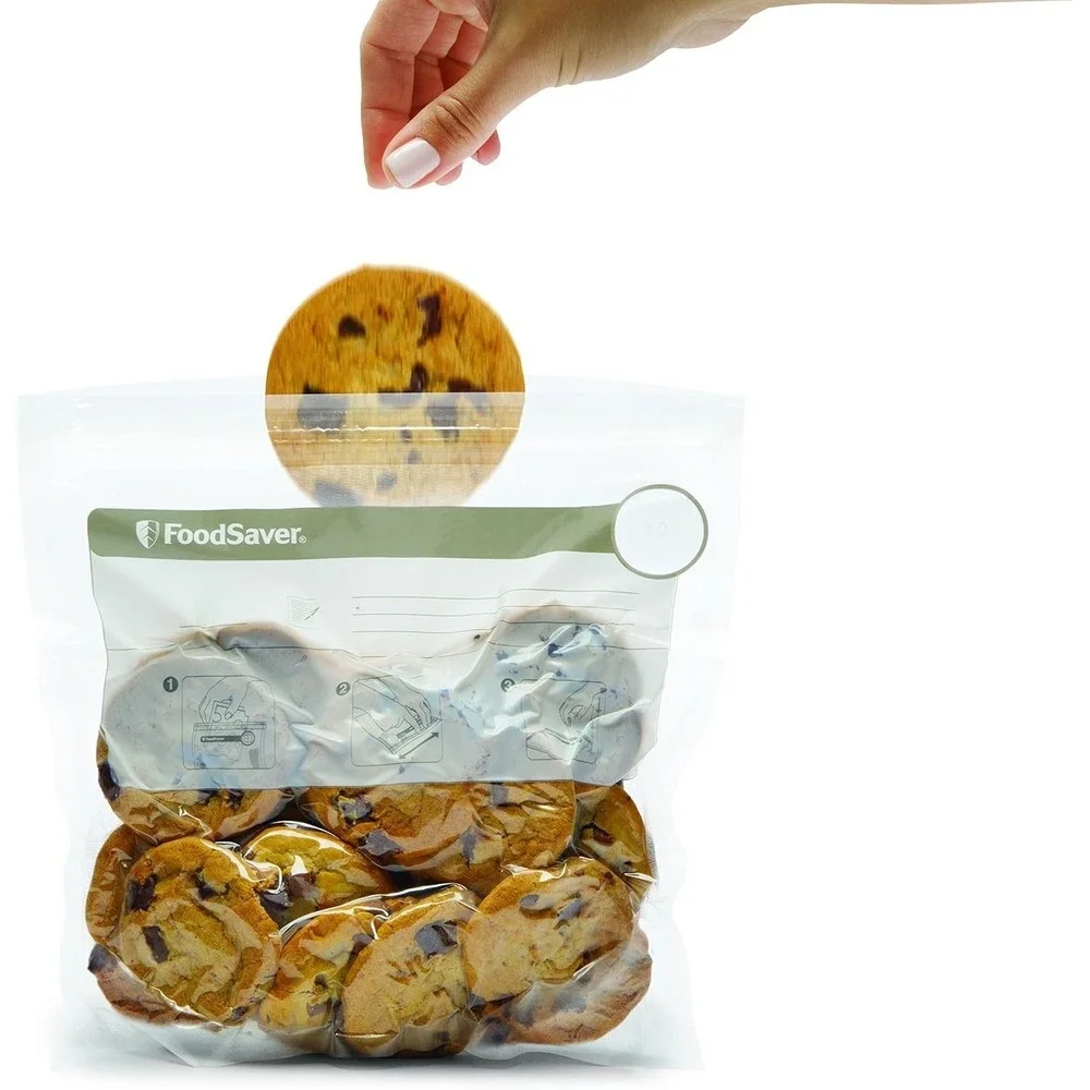 FoodSaver 1-Gallon (3.78L) Vacuum Zipper‎ Bags, 12 Count, Multi-ply material
